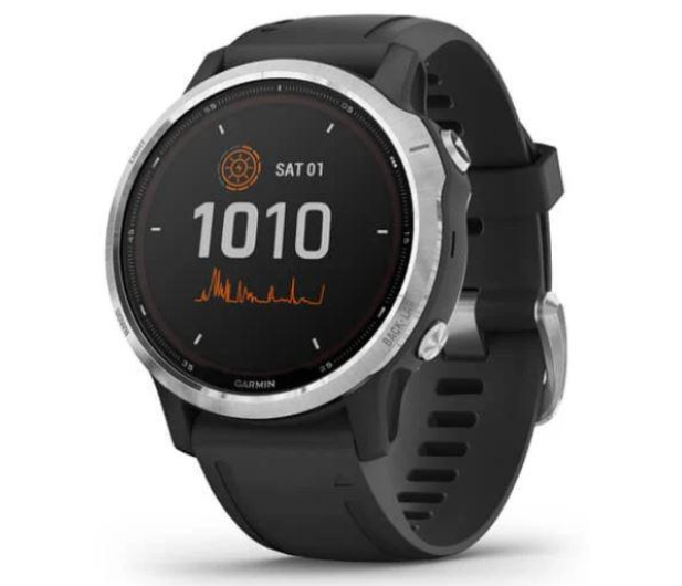 Garmin SMARTWATCH GARMIN Fenix 6S Solar Srebrny - 1465630 - zdjęcie